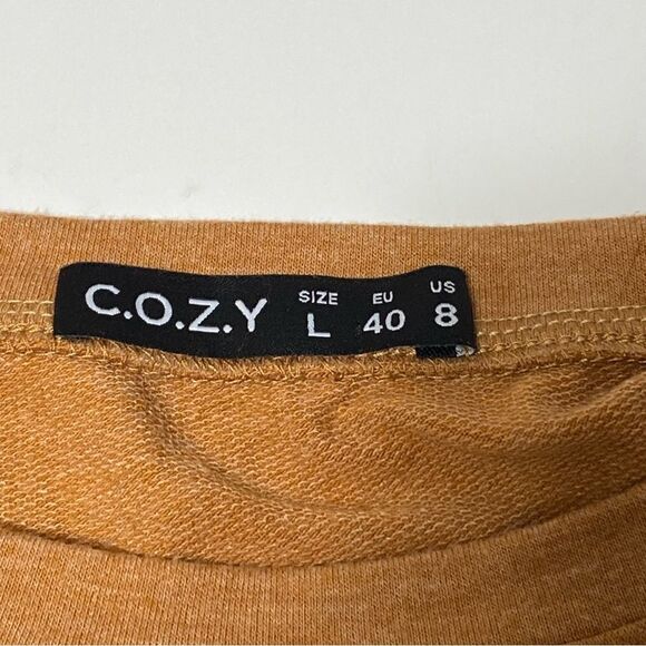 C.O.Z.Y Long Sleeve Jersey Knit Pullover Crewneck Sweatshirt Women's Size Large - Picture 5 of 13